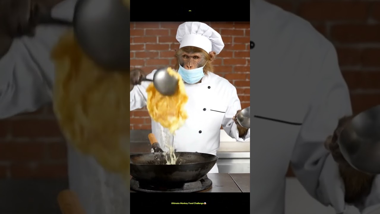 Monkey The Cook!😱