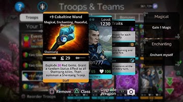 Gems of War team for Price of knowledge event