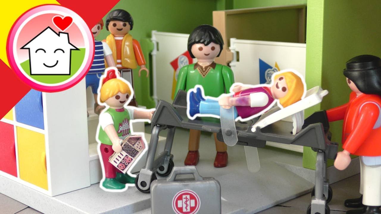 Playmobil en español Lisa tiene que ir al hospital - La familia Hauser