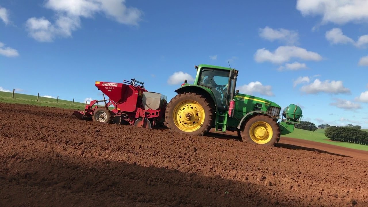John Deere, Potato planting in Australia With Drone Footage YouTube