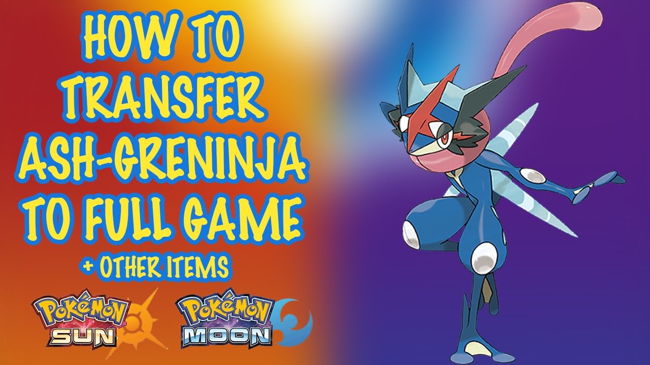Como transferir Ash-Greninja para a versão final de Pokémon Sun e Moon