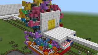 Simple MCPE 4x4 flush AND SEAMLESS and no slime blocks showcase BEDROCK