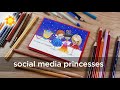 Coloring Social Media Princesses