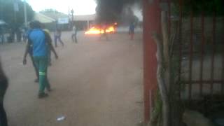 Fire During Medupi Strike At Marapong In February 2013.3Gp