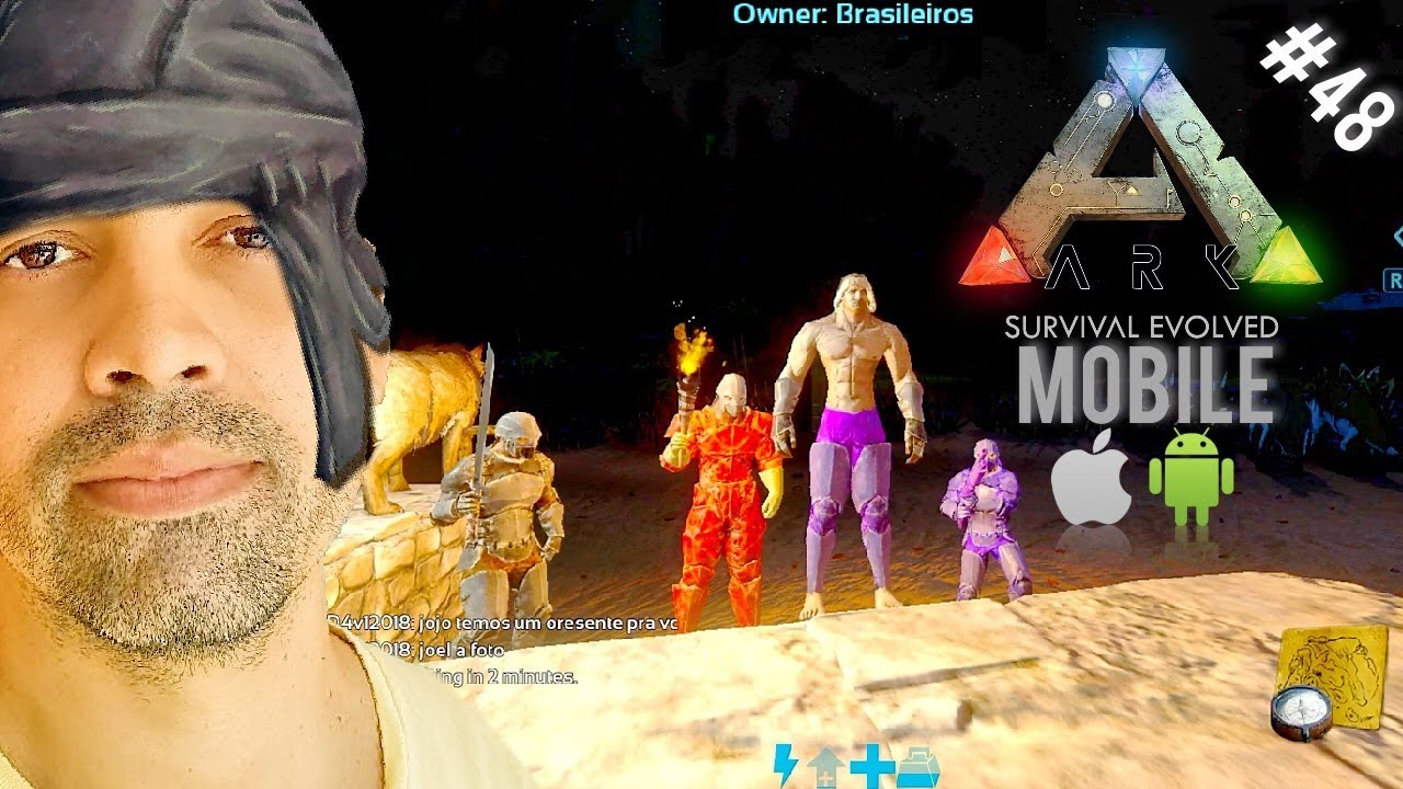VISITEI UMA TRIBO DE BR E ME PRESENTEARAM COM ALGO INCRÍVEL - ARK MOBILE #48 - FULL HD