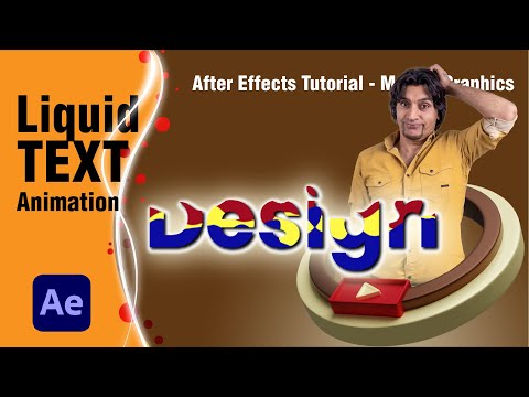 Liquid Text Animation | v22- After Effects Tutorials