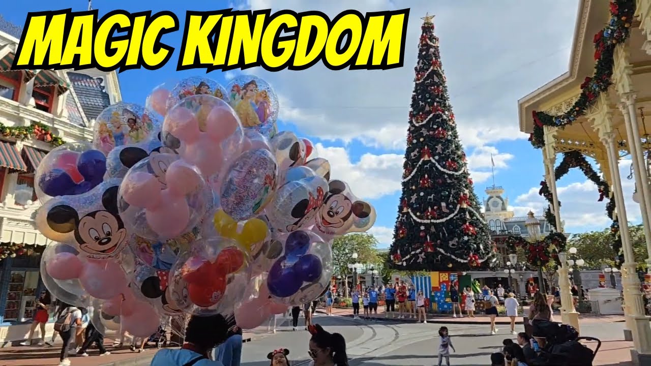 🔴LIVE Magic Kingdom Afternoon | Rides, Shows and Christmas Decor!