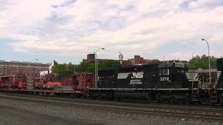 NS 6902 Leads An MOW Equipment Train @ Altoona, PA w Canon HF11