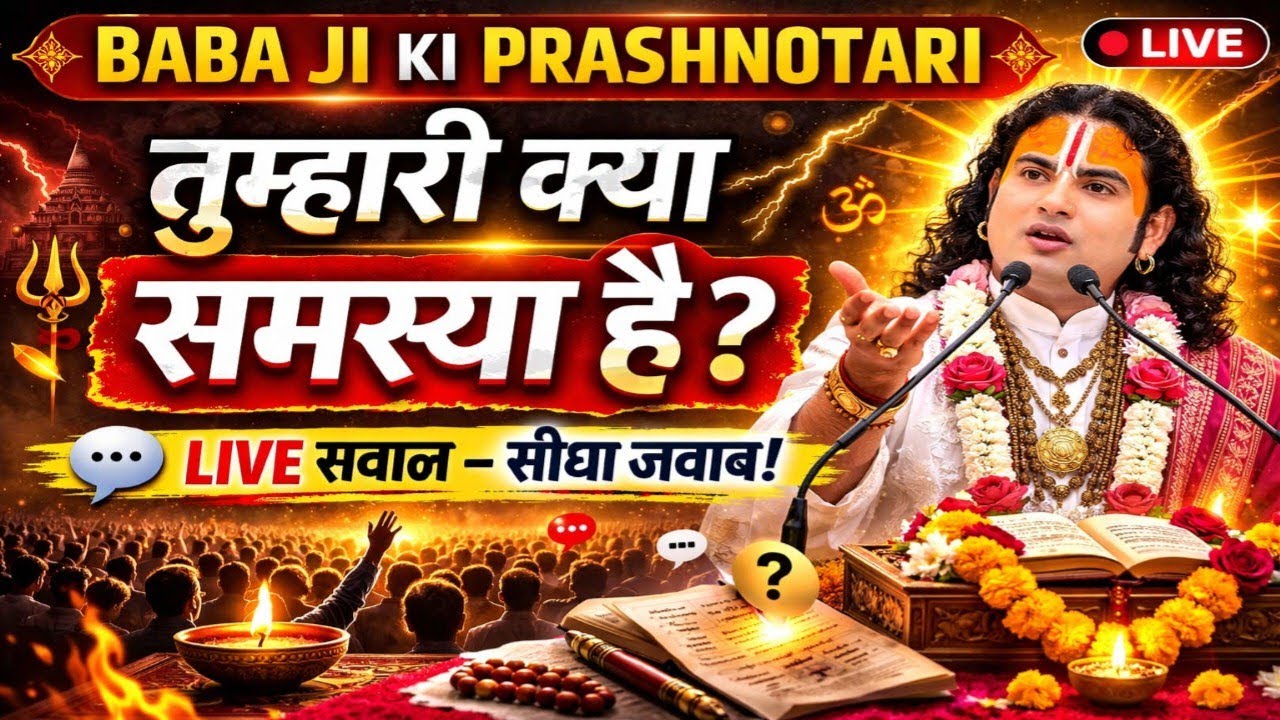Baba Ji Ki Prashnotari 🔴 LIVE | तुम्हारी क्या समस्या है? | सीधा समाधान पाएं!