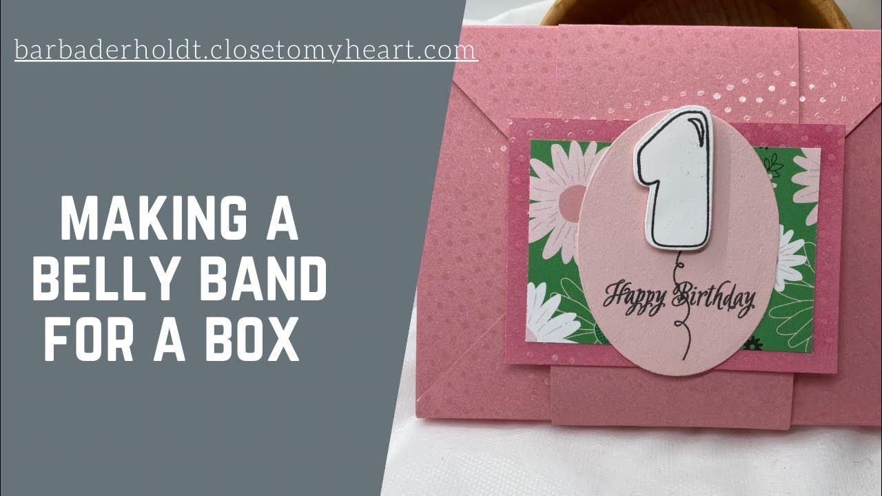 How to make a belly band for an envelope. YouTube