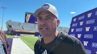 Jedd Fisch talks Washington training camp after Day 5