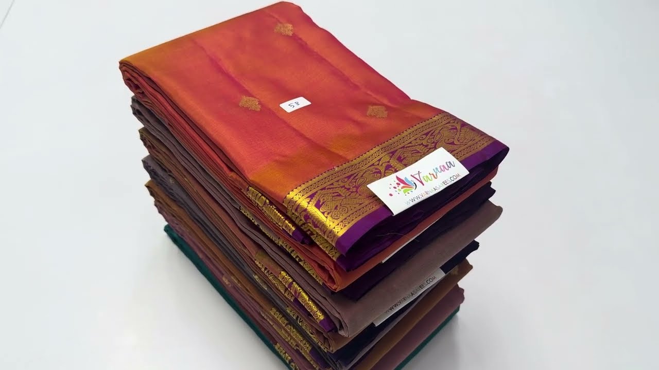 Jacquard border soft silk sarees | free shipping | varnaa sirumugai