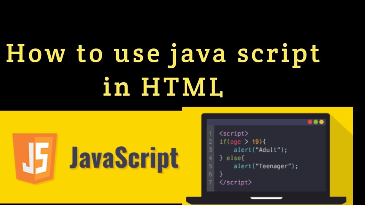 How to use Javascript in HTML  File (2020)| Web Development tutorial - Youtube