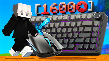 (1600 Stars) Keyboard & Mouse ASMR Sounds | Hypixel Bedwars