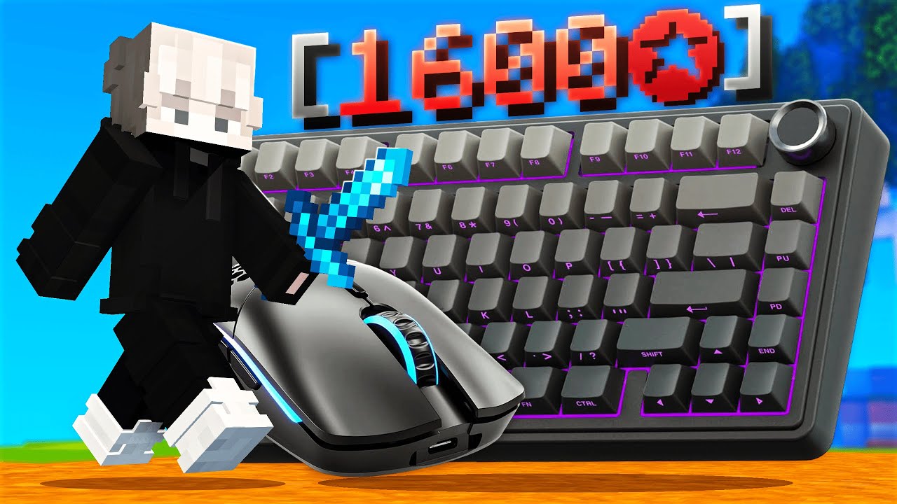 (1600 Stars) Relaxing Keyboard & Mouse ASMR Sounds | Hypixel Bedwars