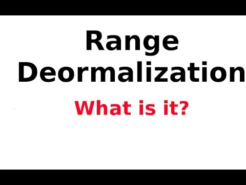 Range Normalisation/Scaling 3/4: De-Normalisation