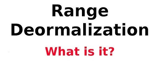 Range Normalisation/Scaling 3/4: De-Normalisation