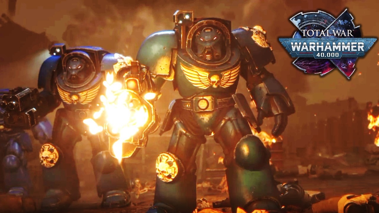 Total War Warhammer 40k Space Marines vs. Orks Battle Gameplay - Terminators, Tanks, and STEEL RAIN