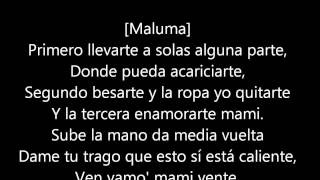 Video-Miniaturansicht von „La Temperatura (letra)-Maluma ft Eli Palacios“