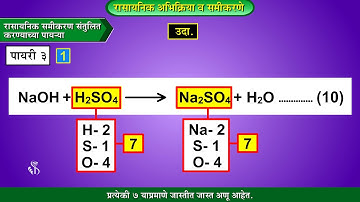 10वीं विज्ञान 1 | अध्याय#03 | विषय#05 | रासायनिक समीकरणों को संतुलित करने के चरण | मराठी माध्यम