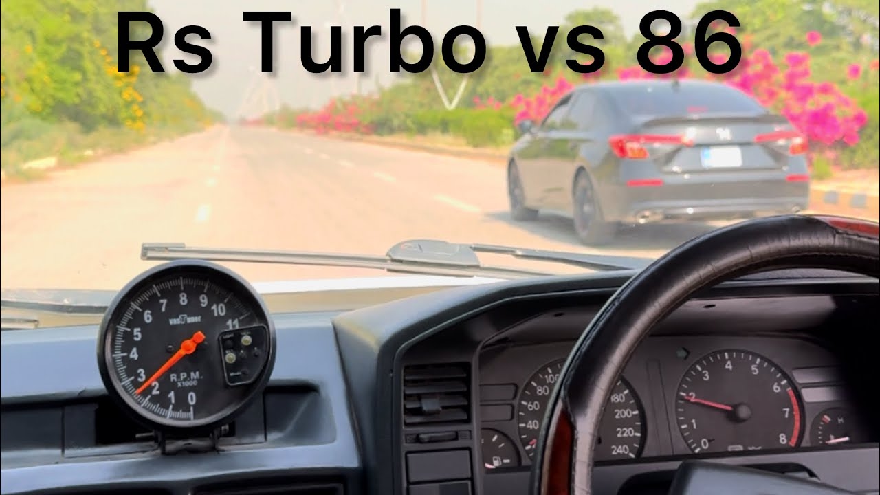 Honda Civic XI Rs Turbo vs 86 Corolla 3SGE Beams Drag Race 