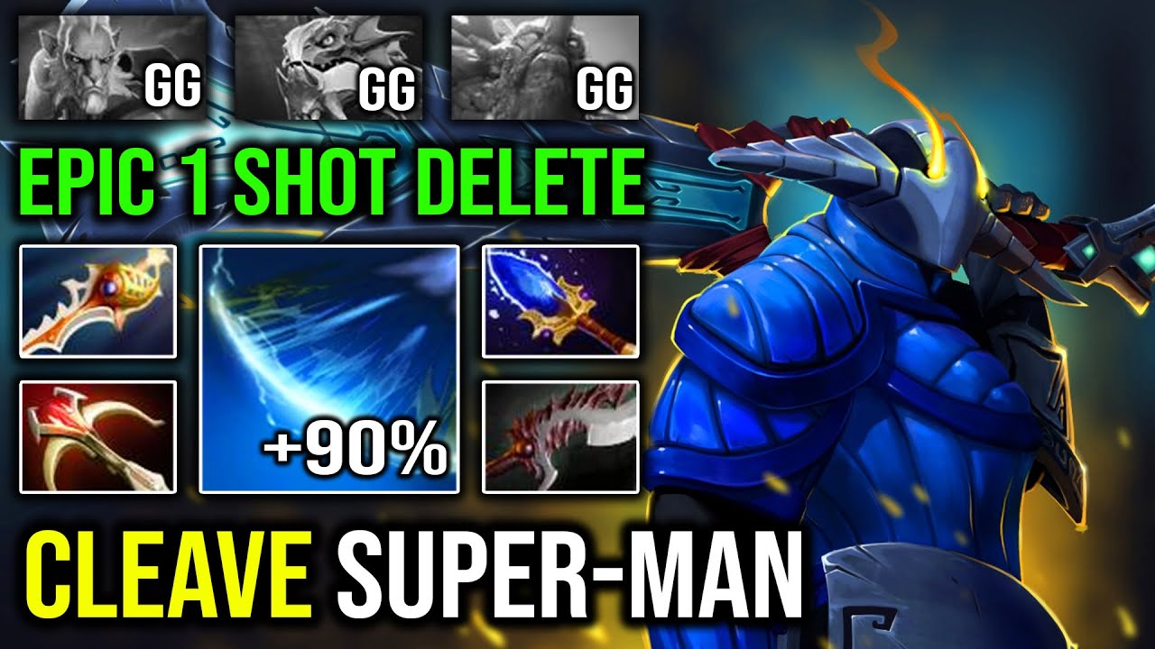 There Is Nothing That Can Handle this Sven Cleave Damage | EPIC 1 Shot KO Flying Superman DotA 2