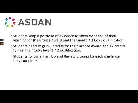 ASDAN CoPE Award - An Introduction