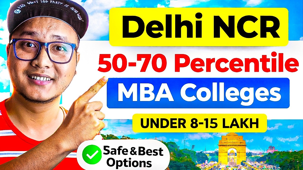 Top MBA Colleges in Delhi NCR for Low Percentile | Safe Options Under 15 Lakh