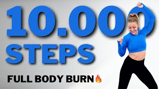 10.000 STEPS WEIGHT LOSS WORKOUTSTEADY STATE CARDIONO SQUATS/LUNGESNO JUMPINGFULL BODY BURN