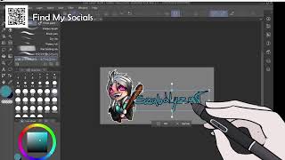 Drawing some Twitch panels - Cozy music, No talking