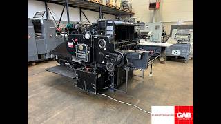 Fully serviced Heidelberg SBB Cylinder for sale   Die cutting machine   Gab Supplies Ltd   1967