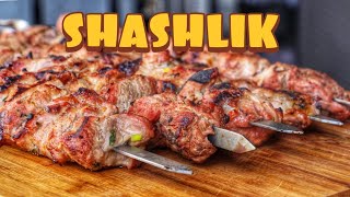 GRILLED RUSSIAN SHASHLIK - шашлык - english BBQ-Video - 0815BBQ