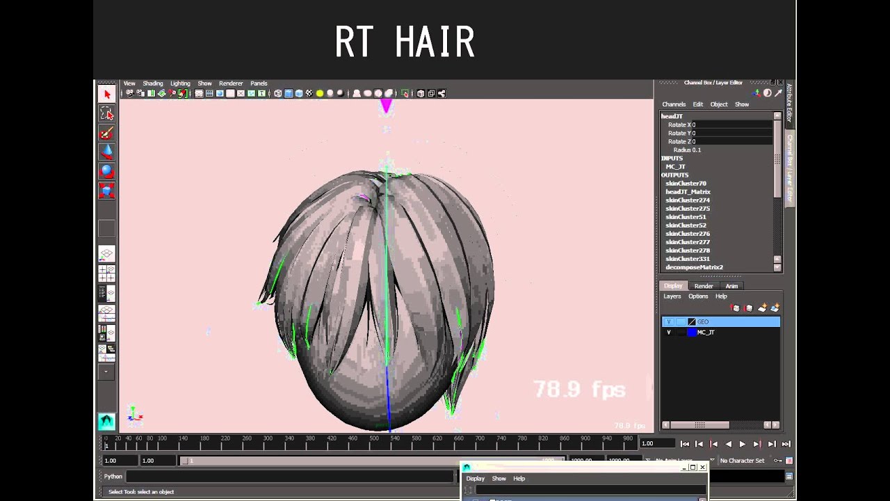 デジタル フロンティア Digital Frontier Df Talk セットアップ室 ポリゴンで作られた髪の毛のセットアップ 第一回 仕様決め編