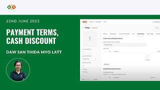 Payment Terms & Cash Discount - ERPNext [Burmese]