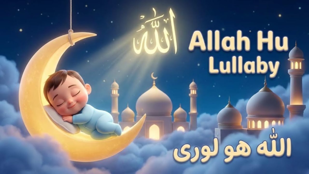 🌙 Allah Hu Lori | Baby Naat Lullaby | Islamic Sleep Song for Muslim Kids | 3D Animation