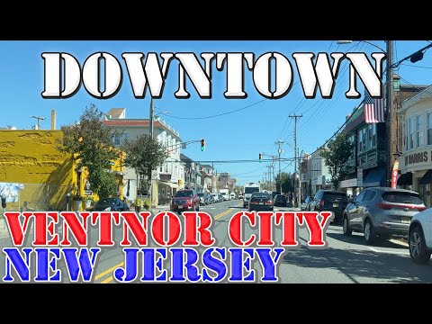 Ventnor City - New Jersey - 4K Downtown Drive