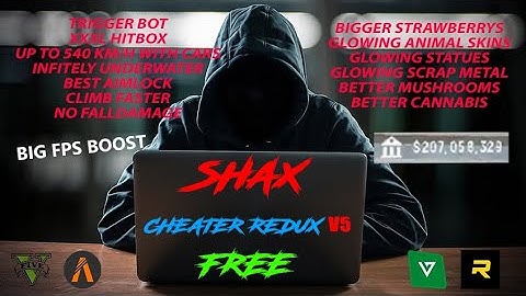 (FREE) TRIGGERBOT!!! SHAX CHEATER REDUX V5 | RageMP & AltV & FiveM (GTAV) | feat. SHAXSELLING