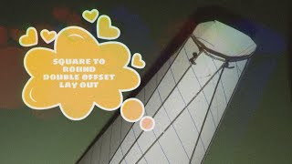 square to round double offset(ductwork)