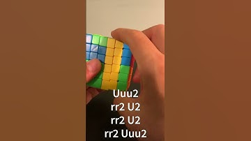 6x6 cube final PLL parity algorithm