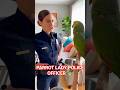 Parrot And Lady Police Officer#shortvideo#youtub#tending#🤣🦜