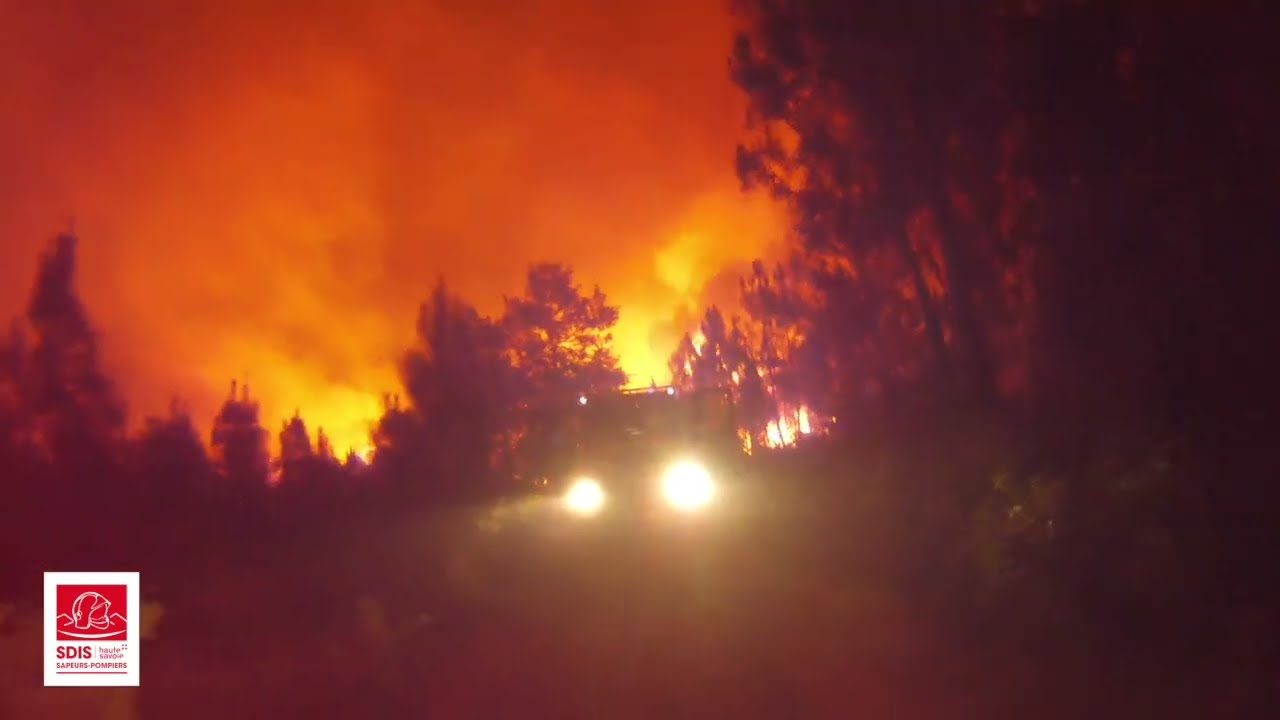 Colonne de renfort SERA2 engagée à Landiras (Gironde) du 10 au 13 août 2022 (SDIS 01-03-42-63-74)