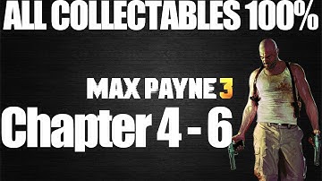 Max Payne 3 Chapters 4, 5, 6 Golden Guns & Clues Collectibles Achievement Guide