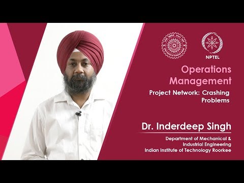 Lecture 40 Project Network: Crashing Problems