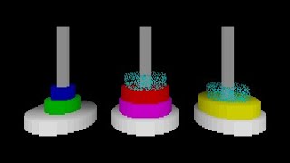 Tower of Hanoi 3D (256b intro by Jin X)