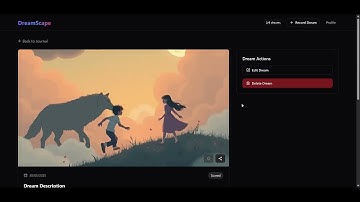 Dreamscape APP ai dream visualization and interpretation