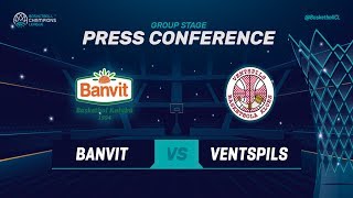 Banvit v Ventspils - Press Conference - Basketball Champions League 2018