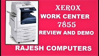 XEROX WorkCentre 7855 Open Setup / Demo / with best Review in HINDI