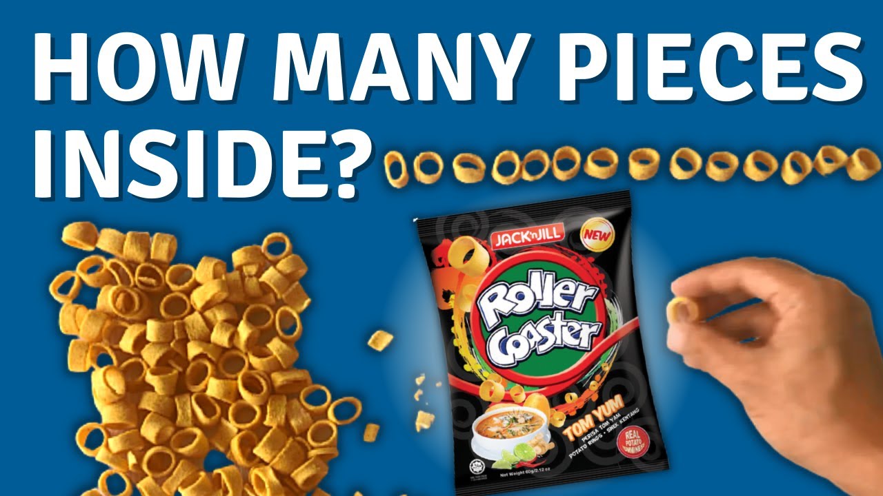 TOTAL PIECES IN A PACK OF Jack N Jill Roller Coaster Tom Yum (60G)