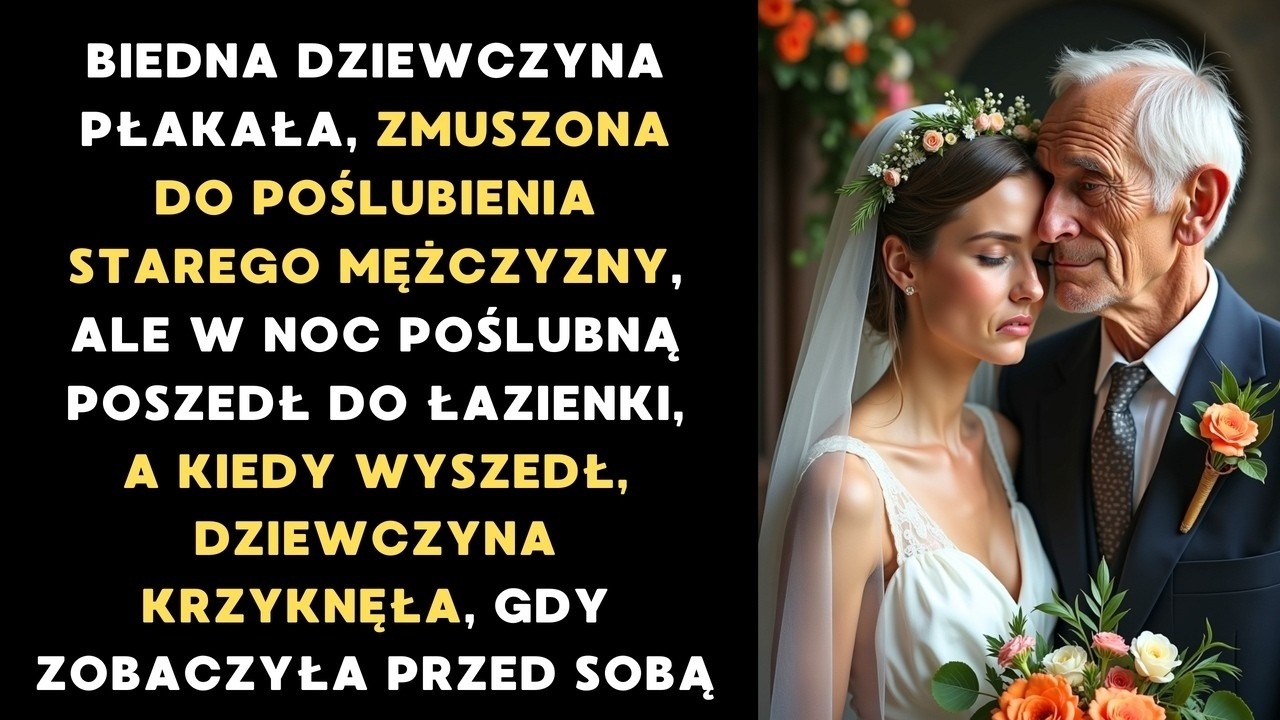 SZLOCHAŁA POŚLUBIAJĄC STARSZEGO MĘŻCZYZNĘ, ALE W NOC POŚLUBNĄ POSZEDŁ DO ŁAZIENKI, A KIEDY WYSZEDŁ..