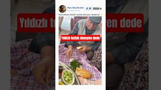 Kahvaltıda yıldızlı tuzluk deneyen dedemiz